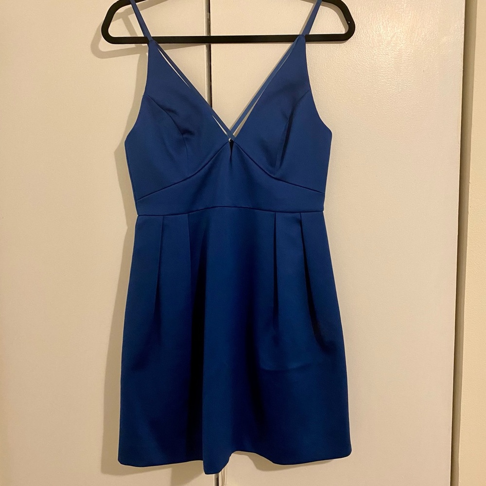 Topshop Blue Mini Dress